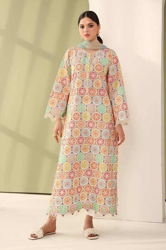 Baroque | Eid Printique | EMBROIDERED PRINTED LAWN UF-4178 by Maria Faisal - Registered Vendor of : Baroque - type : Ladies Clothes - 100% original wedding dresses