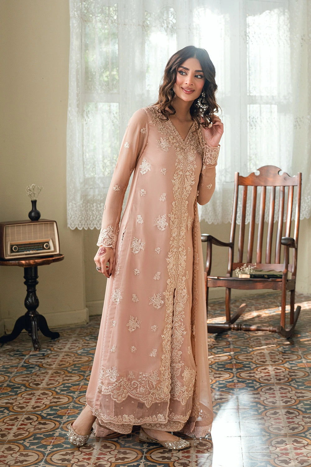 Azure | Eid Drop | Cosmic Blush - Formal Dress - available at Maria Faisal in UK and USA.
