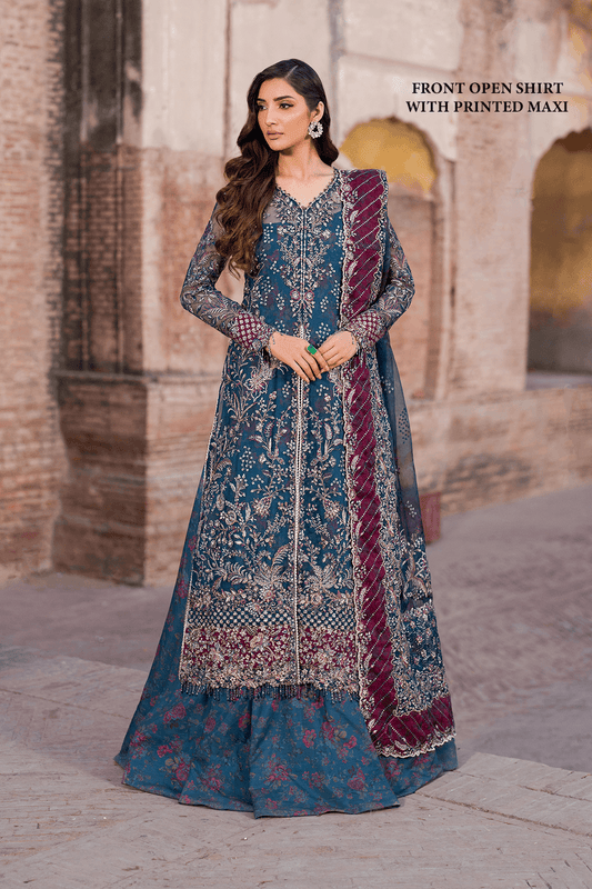Iznik | Luxury Chiffon | ILC-03 by Maria Faisal - Registered Vendor of : Iznik - type : Ladies Clothes - 100% original wedding dresses