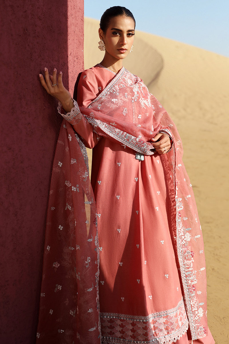 Cross Stitch | Eid Lawn 24 | MULBERRY BLUSH - Designer Dress with Intricate embroidery and embellishments. Shop elegent wedding dress at Maria Faisal.
