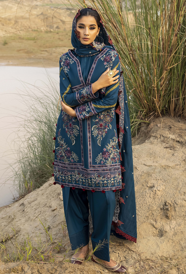 Humdum I Sierra Wool I Sierra-D03 - Ladies Clothes - Maria Faisal