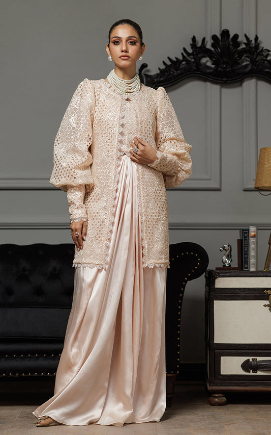 Threads and Motifs | Formal Dresses 25 | Organza Embroidered Jacket With Embroidered Tube And Skirt - Ladies Clothes - Maria Faisal