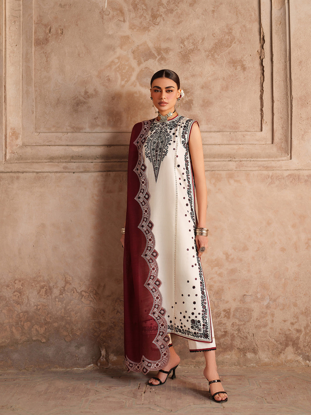 Binilyas | Suroor Eid Pret 26 |245-A - Luxury Dress - available at Maria Faisal in UK and USA.