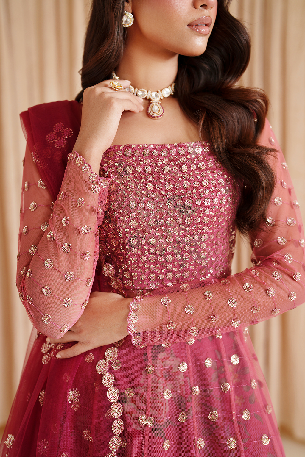 Iznik I Festive Formal I CC-72 Embroidered Net - Ladies Clothes - Maria Faisal