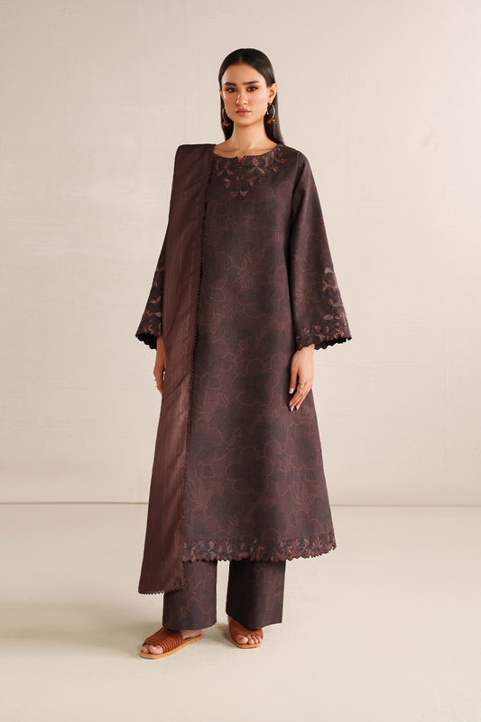 Iznik | Winter Chapter 25 | UE-574 Printed Khaddar - Casual Dress - available at Maria Faisal in UK and USA.