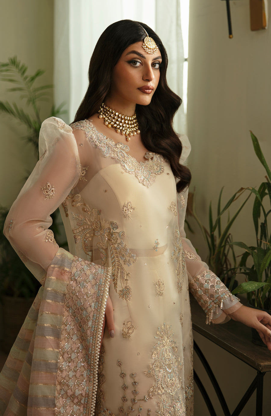 Eleshia | Zarin Wedding Formals 24 |  SHAHZEEN - Designer Dress with Intricate embroidery and embellishments. Shop elegent wedding dress at Maria Faisal.