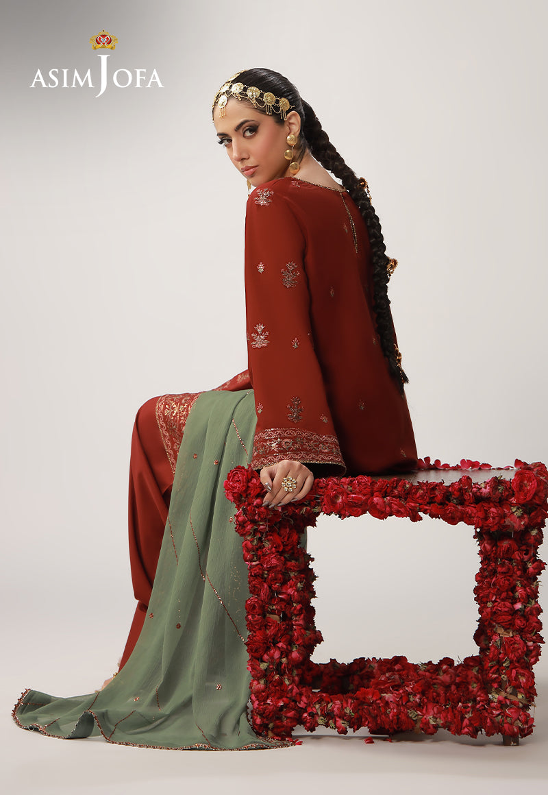 Asim Jofa | Layaan Festive Collection | AJULO-05 - Formal Dress - available at Maria Faisal in UK and USA.