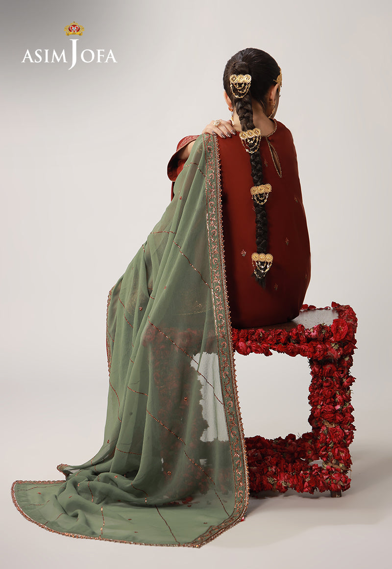 Asim Jofa | Layaan Festive Collection | AJULO-05 - Formal Dress - available at Maria Faisal in UK and USA.