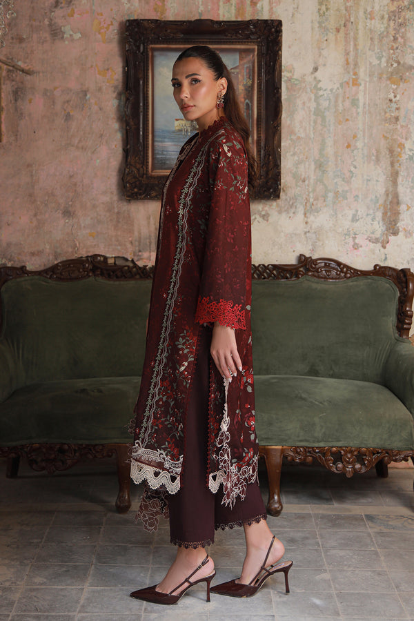 Sahar | Fall 25 | Crimson Amour - Ladies Clothes - Maria Faisal