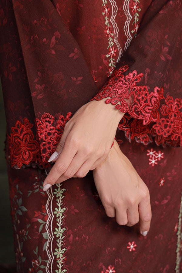 Sahar | Fall 25 | Crimson Amour - Ladies Clothes - Maria Faisal