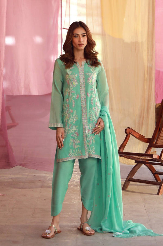 Sahar | Luxe Pret 25 | Mint Petal by Maria Faisal - Registered Vendor of : Sahar - type : Ladies Clothes - 100% original wedding dresses
