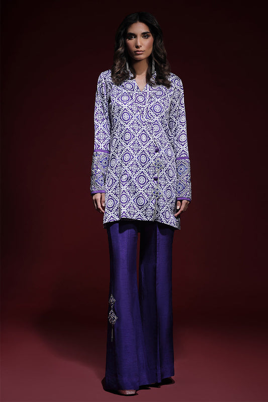 Wardha Saleem | Luxury Pret Fusion Wear | SAPHIR FORMAL CORD-SET (2PC) - Ladies Clothes 