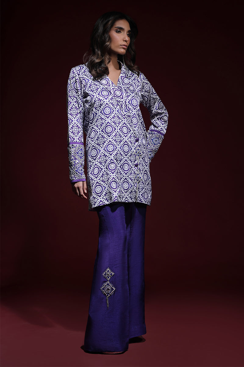 Wardha Saleem | Luxury Pret Fusion Wear | SAPHIR FORMAL CORD-SET (2PC) - Ladies Clothes 
