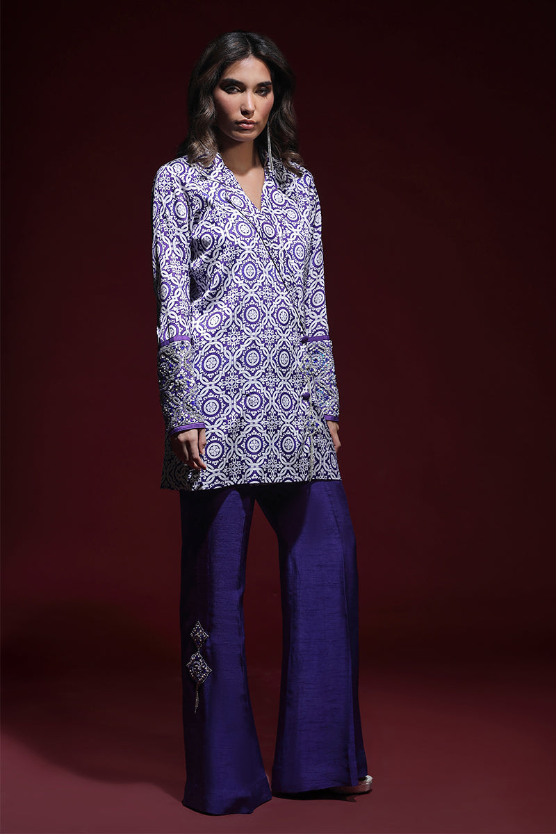 Wardha Saleem | Luxury Pret Fusion Wear | SAPHIR FORMAL CORD-SET (2PC) - Ladies Clothes 