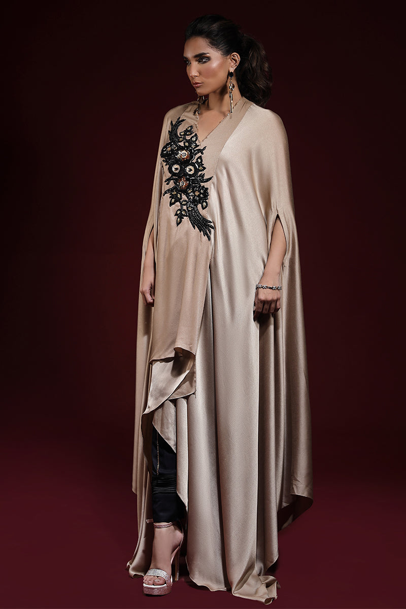 Wardha Saleem | Luxury Pret Fusion Wear | SAHARA DRAPE WITH PANTS (2PC) - Ladies Clothes 