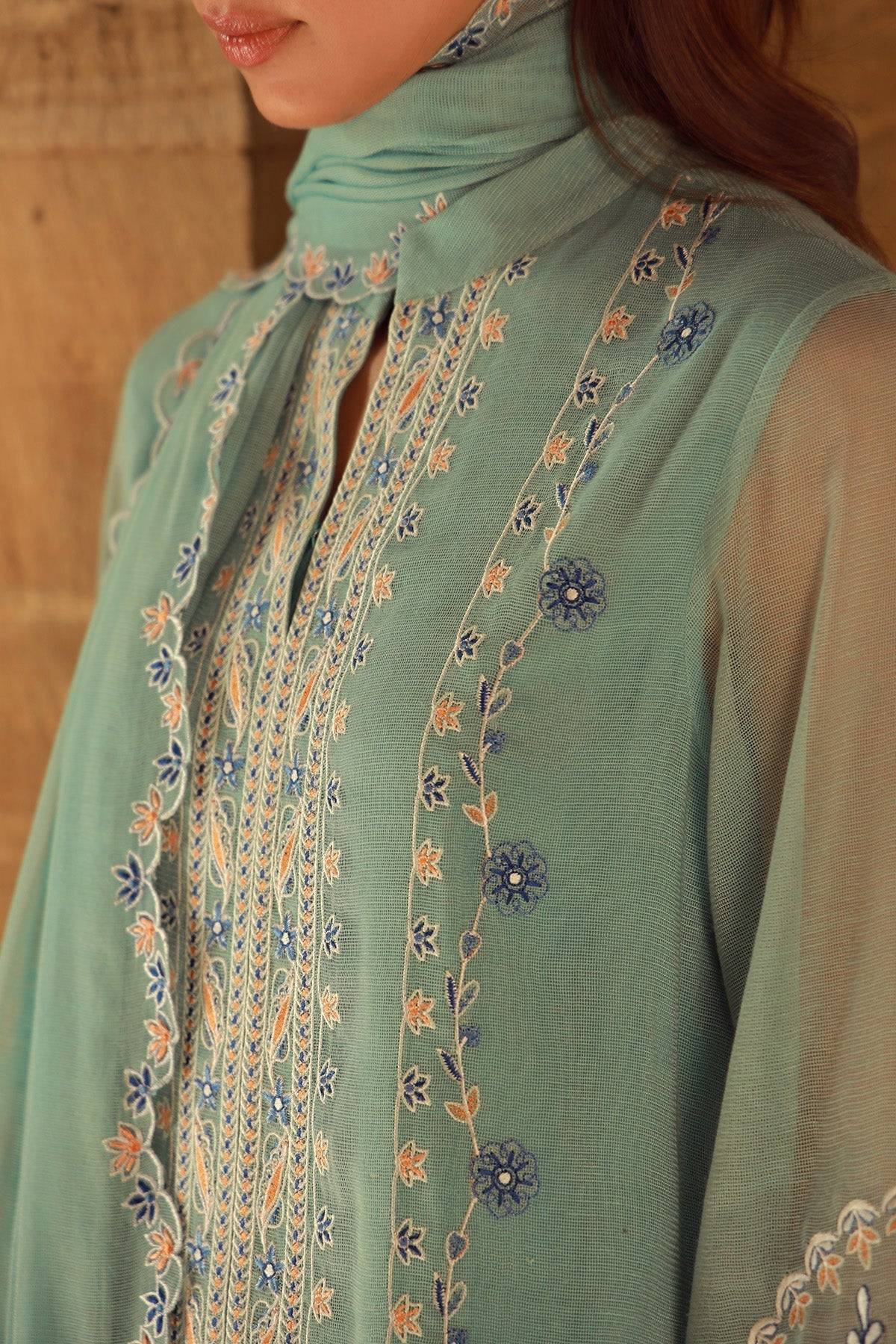 Sahar | Luxe Pret 25 | Persian Turquoise by Maria Faisal - Registered Vendor of : Sahar - type : Ladies Clothes - 100% original wedding dresses