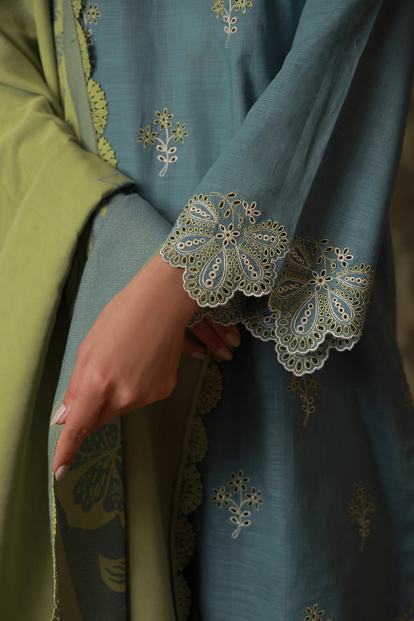 Sahar | Fall 25 | Aqua Meadow - Ladies Clothes - Maria Faisal