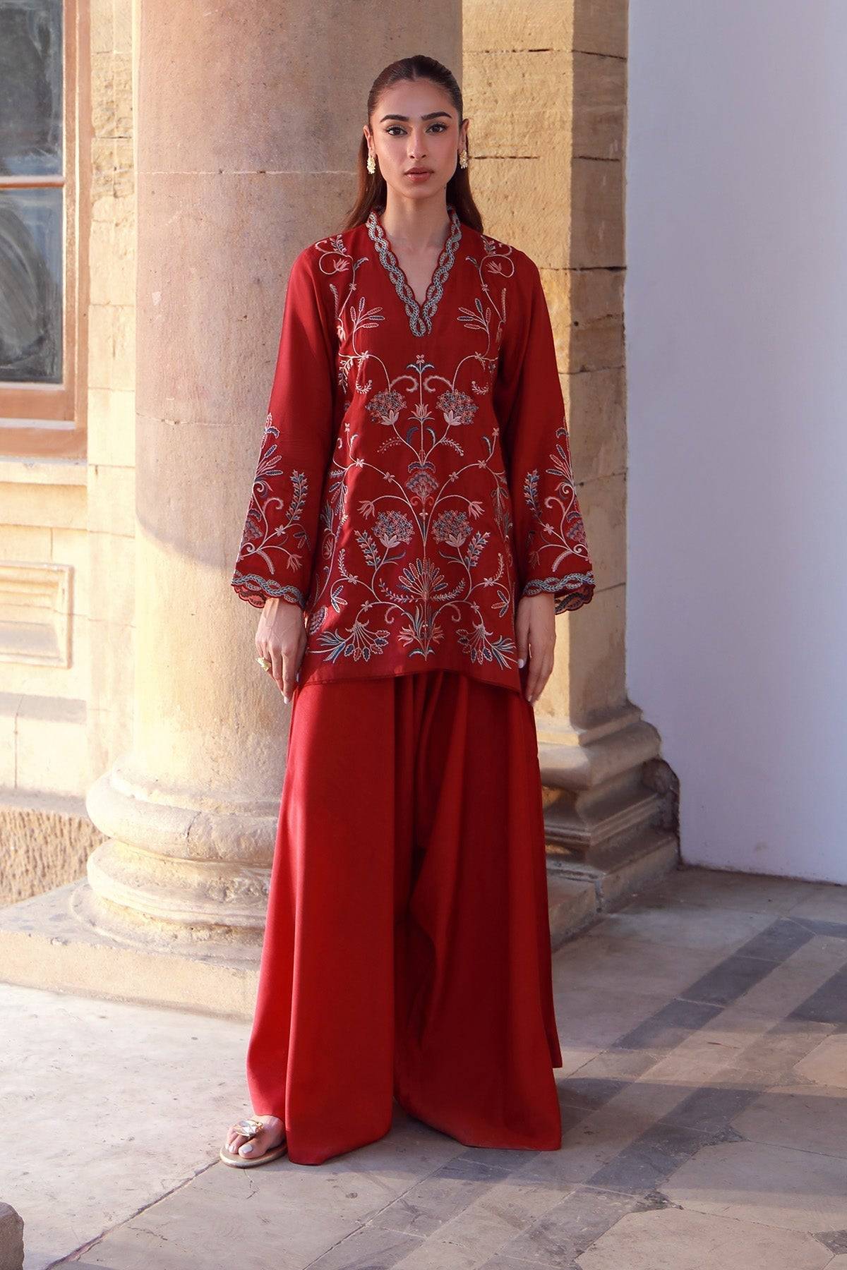 Sahar | Luxe Pret 25 | Crimson Garden by Maria Faisal - Registered Vendor of : Sahar - type : Ladies Clothes - 100% original wedding dresses