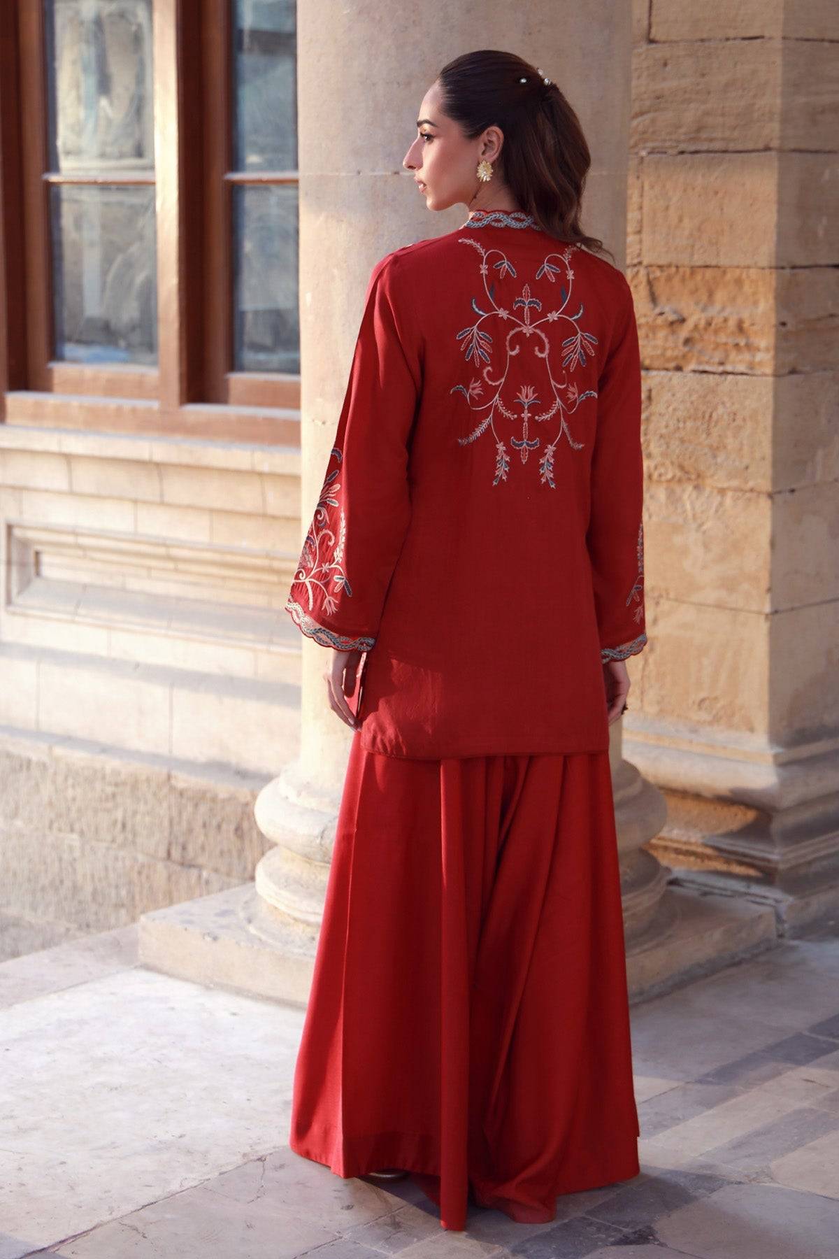 Sahar | Luxe Pret 25 | Crimson Garden by Maria Faisal - Registered Vendor of : Sahar - type : Ladies Clothes - 100% original wedding dresses