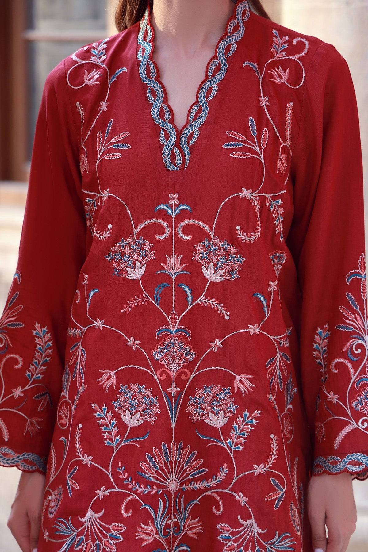 Sahar | Luxe Pret 25 | Crimson Garden by Maria Faisal - Registered Vendor of : Sahar - type : Ladies Clothes - 100% original wedding dresses