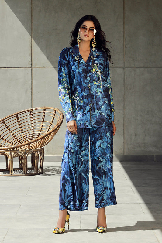 Wardha Saleem | Luxury Pret Fusion Wear | FLORA (2PC) - Ladies Clothes 
