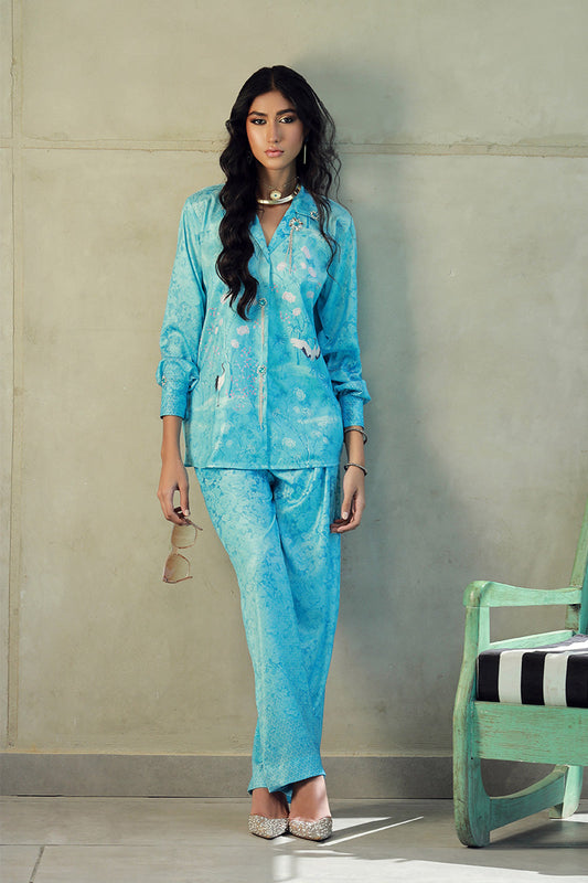 Wardha Saleem | Luxury Pret Fusion Wear | SKYE (2PC) - Ladies Clothes 