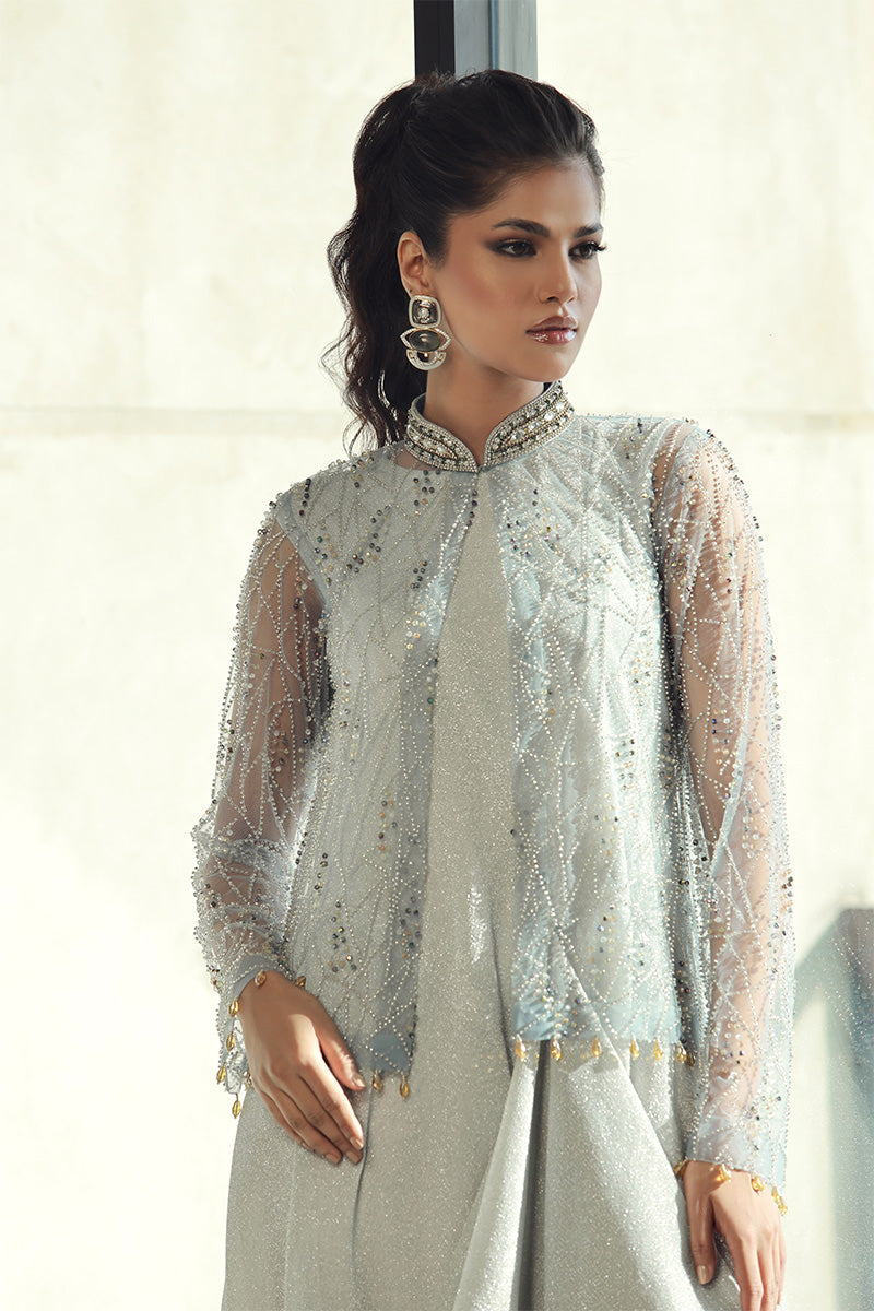 Wardha Saleem | Luxury Pret Fusion Wear | PEARL (2PC) - Ladies Clothes 