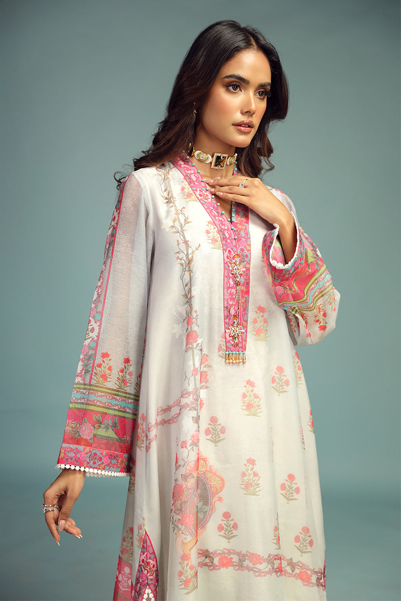 Wardha Saleem | Luxury Pret Traditional Wear | GUL BAHAAR SHIRT WITH DUPATTA (2 PC) - Ladies Clothes 
