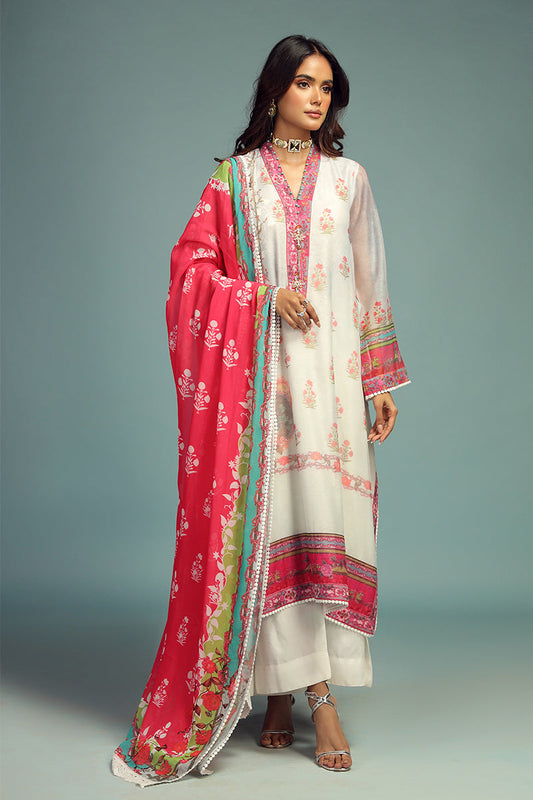 Wardha Saleem | Luxury Pret Traditional Wear | GUL BAHAAR SHIRT WITH DUPATTA (2 PC) - Ladies Clothes 