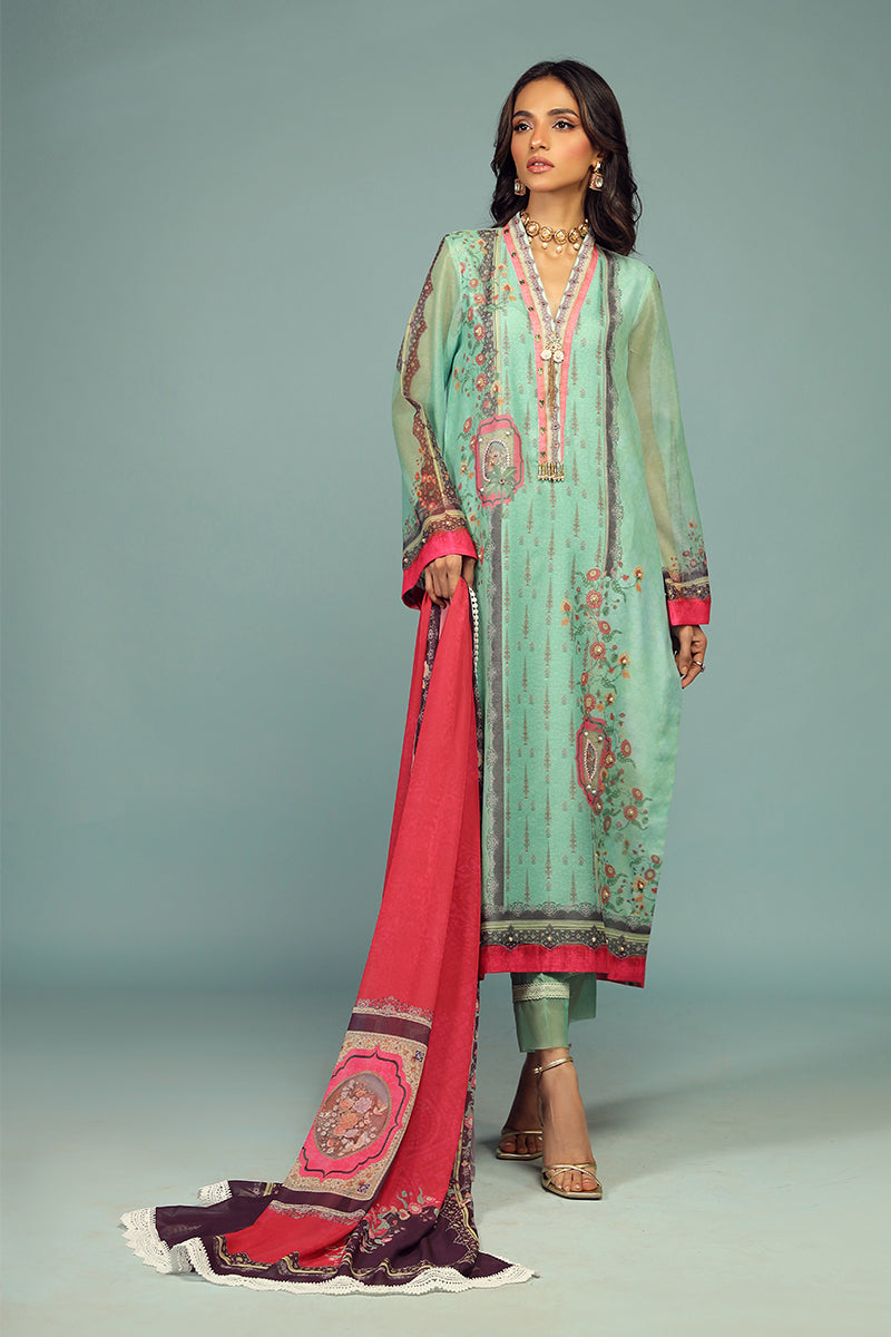 Wardha Saleem | Luxury Pret Traditional Wear | CHANDNI SHIRT WITH DUPATTA ( 2 PC) - Ladies Clothes 