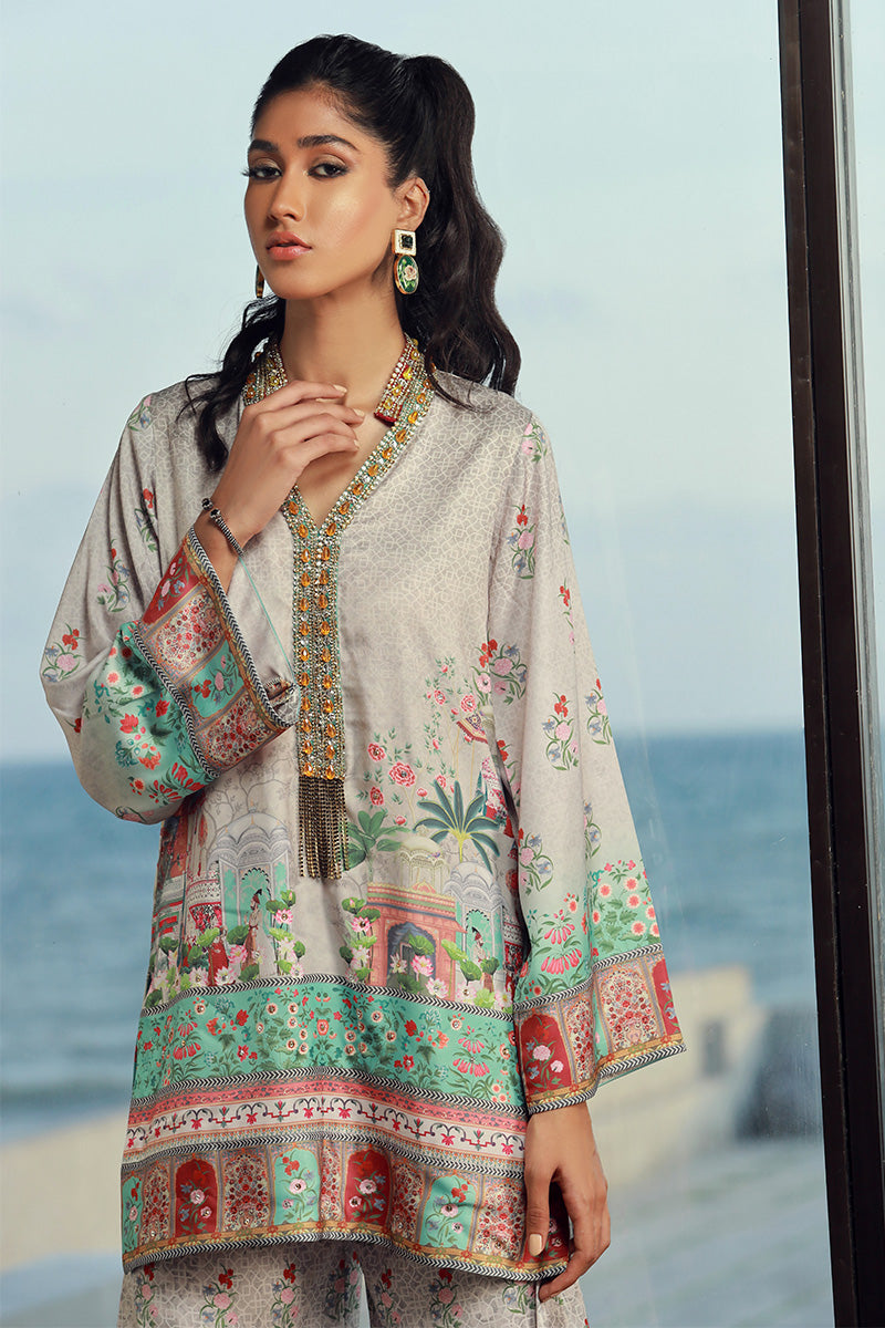 Wardha Saleem | Luxury Pret Fusion Wear | LILA (2PC) - Ladies Clothes 