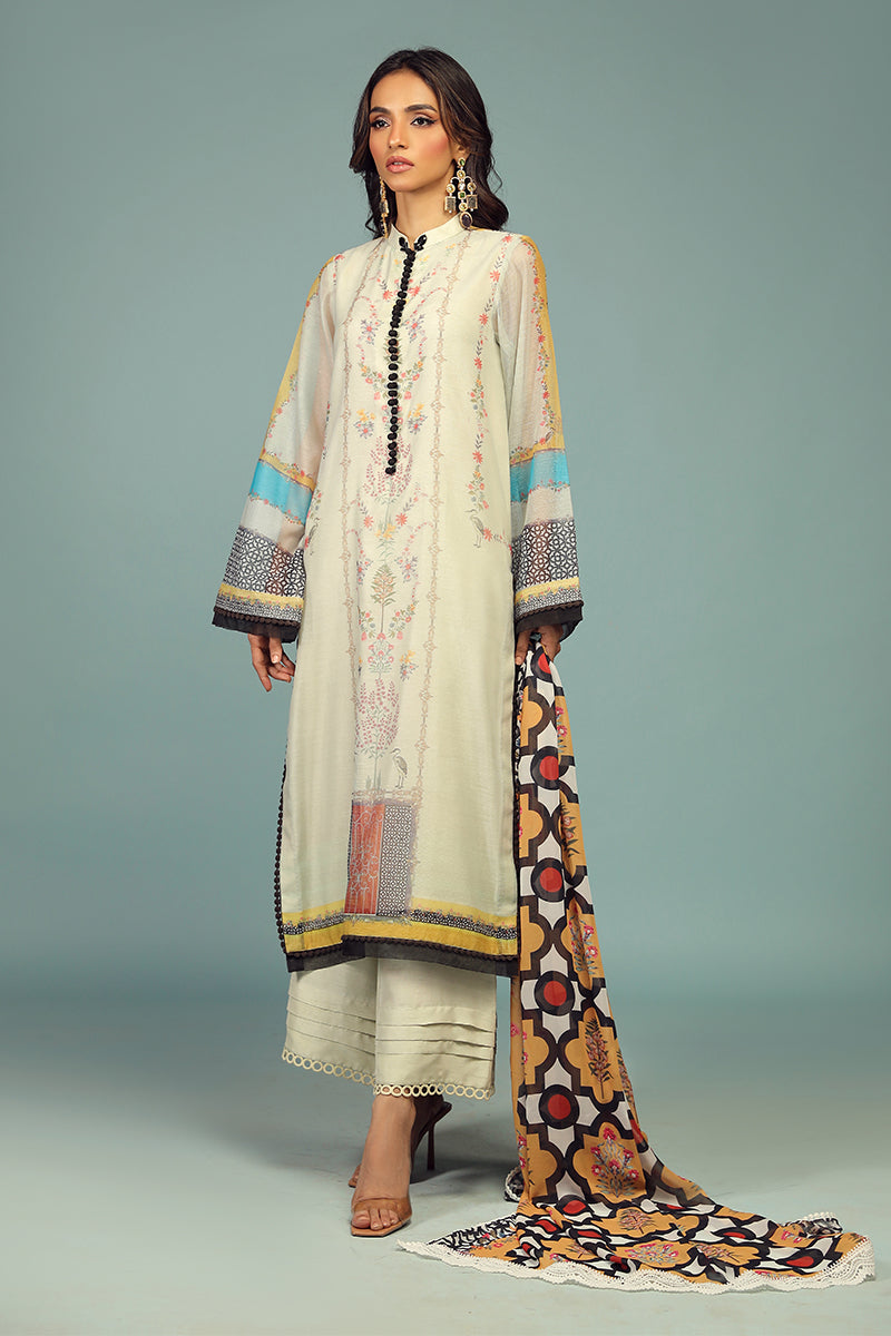 Wardha Saleem | Luxury Pret Traditional Wear | BARAHDARI SHIRT WITH DUPATTA ( 2 PC) - Ladies Clothes 