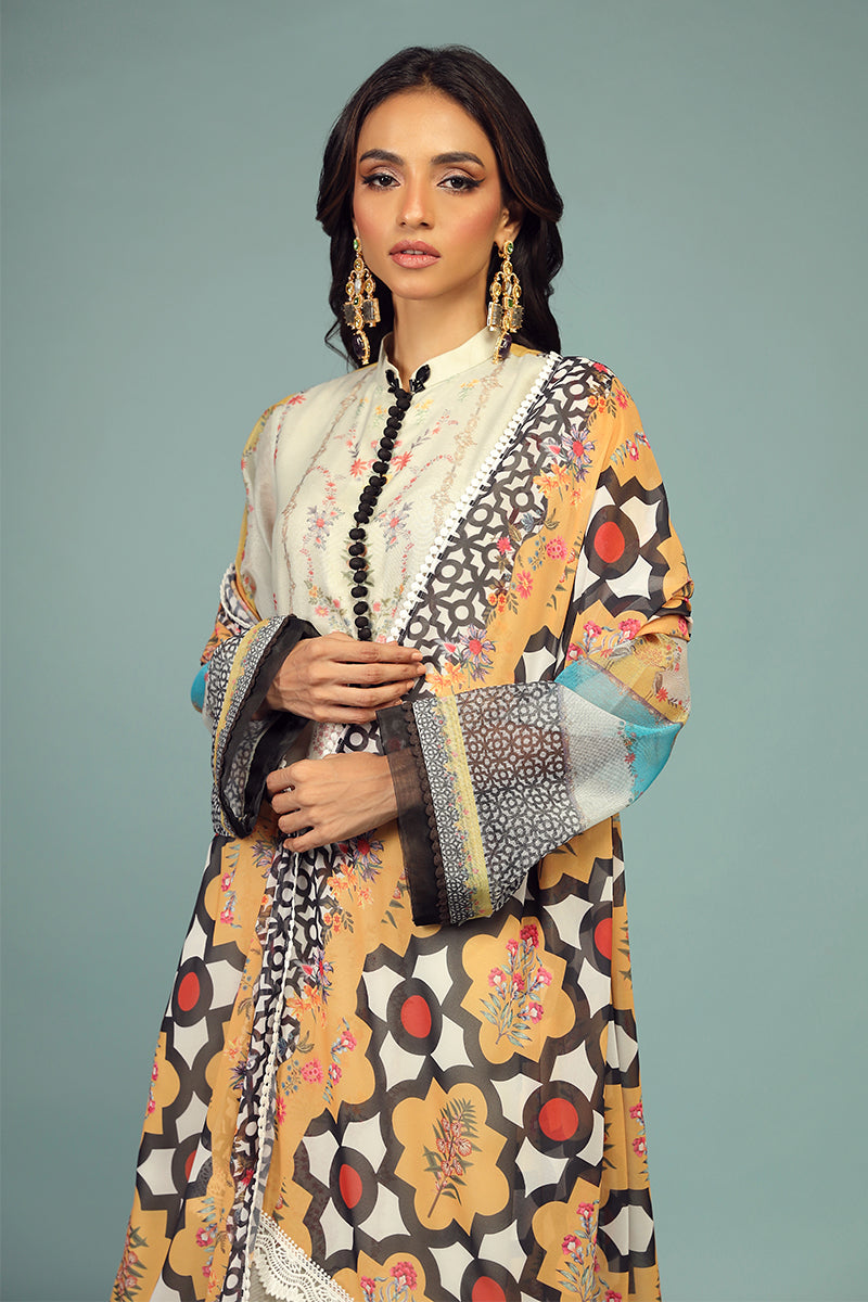 Wardha Saleem | Luxury Pret Traditional Wear | BARAHDARI SHIRT WITH DUPATTA ( 2 PC) - Ladies Clothes 