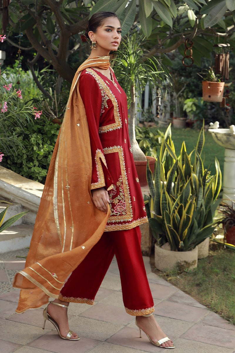 Sana Abbas | Velvet Formals | TOPAZ - Ladies Clothes - Maria Faisal