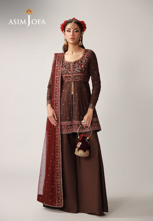 Asim Jofa | Layaan Festive Collection | AJULO-07 - Formal Dress - available at Maria Faisal in UK and USA.