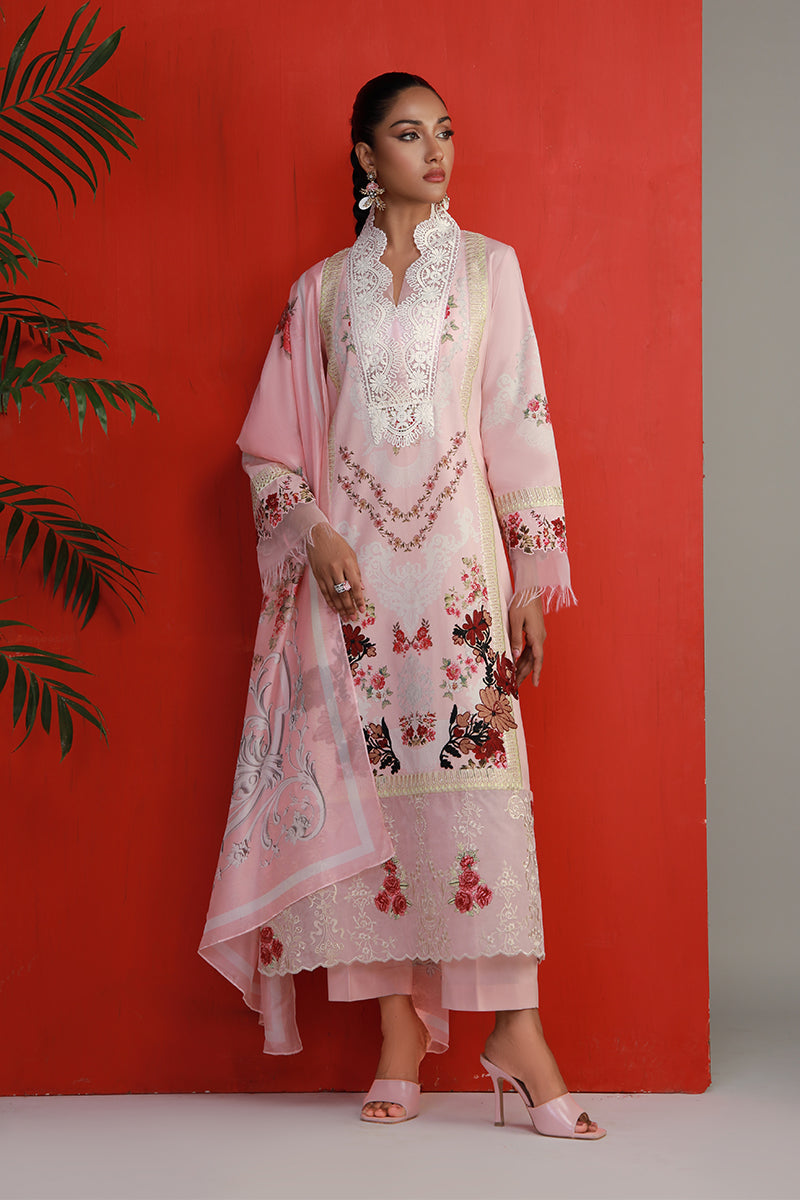 Shamaeel Ansari | Bagh e Bahar Lawn | Gulabo - Luxury Dress - available at Maria Faisal in UK and USA.