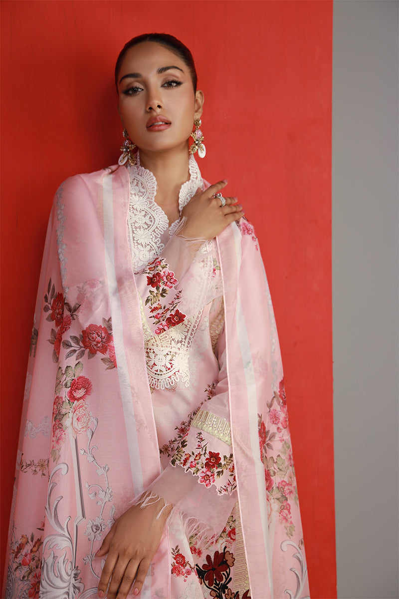 Shamaeel Ansari | Bagh e Bahar Lawn | Gulabo - Luxury Dress - available at Maria Faisal in UK and USA.
