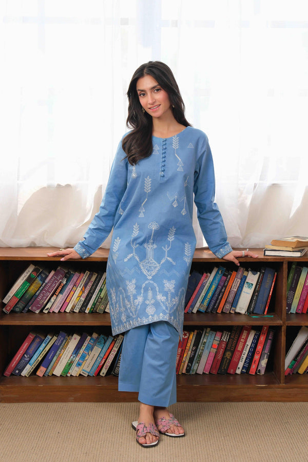 Noor by Saadia Asad | Noor Pret 25 | D5 - Blue Miraj - Ladies Clothes - Maria Faisal