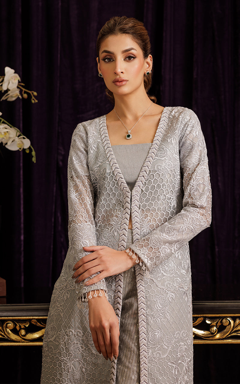 Threads and Motifs | Formal Dresses 25 | Organza Embroidered Jacket