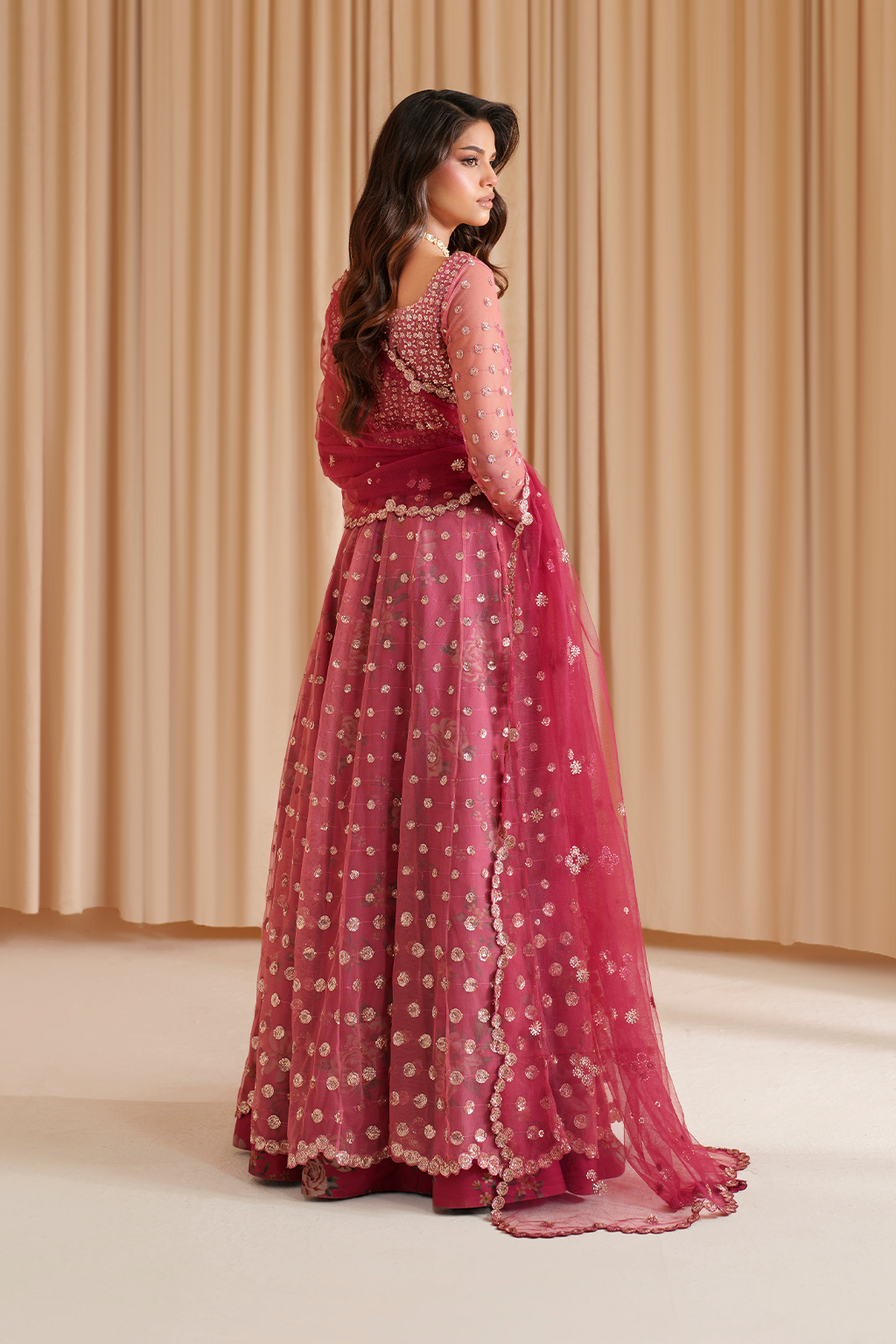 Iznik I Festive Formal I CC-72 Embroidered Net - Ladies Clothes - Maria Faisal