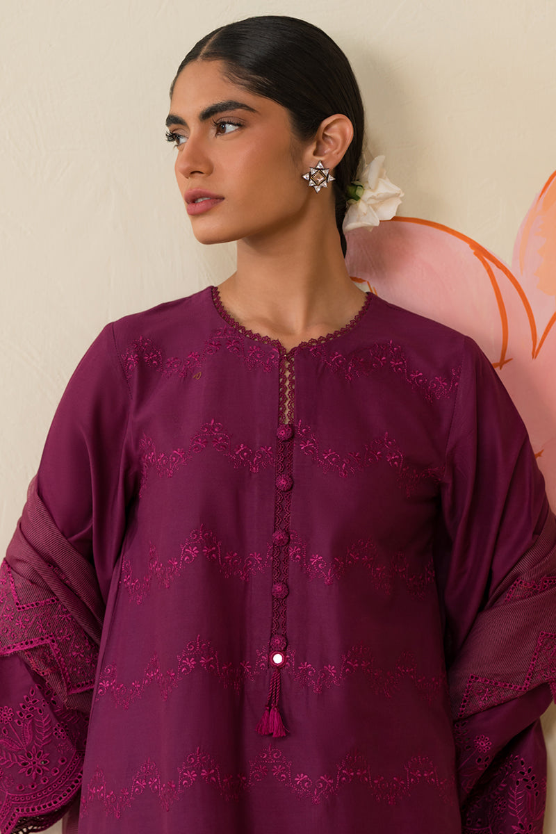 Cross Stitch | Chikankari Lawn Collection | P-07 - Maria Faisal