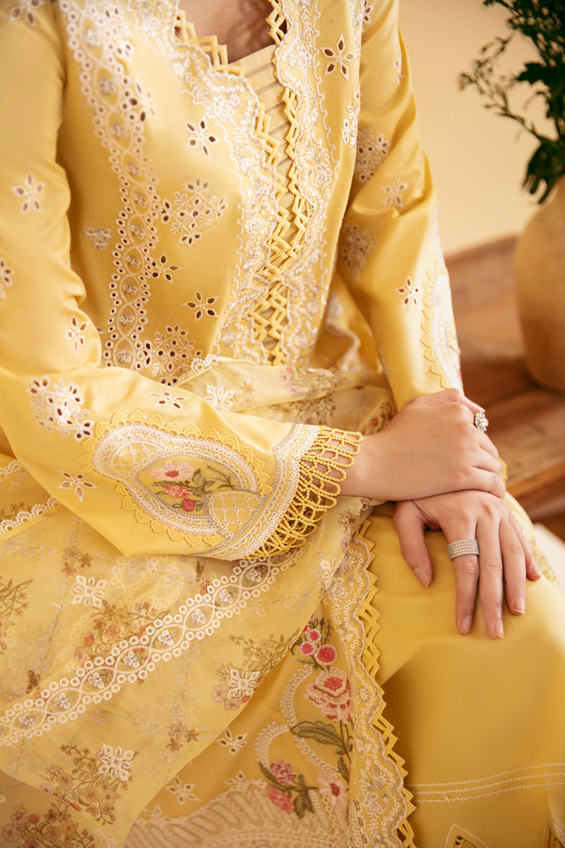 Qalamkar | Qlinekari Luxury Lawn | SQ-12 ZHAIN - Designer Dress with Intricate embroidery and embellishments. Shop elegent wedding dress at Maria Faisal.