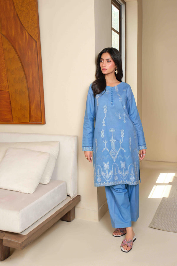 Noor by Saadia Asad | Noor Pret 25 | D5 - Blue Miraj - Ladies Clothes - Maria Faisal