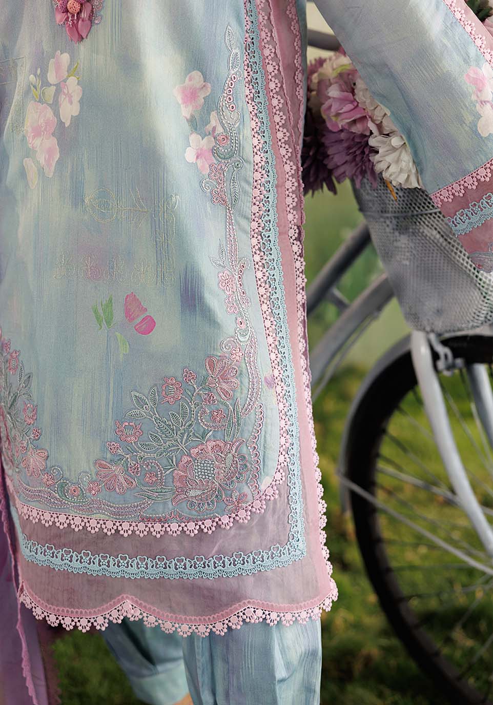 Zarqash | RimJhim The Moonsoon Edit 26 | SHABNAM ZQ001 - Casual Dress - available at Maria Faisal in UK and USA.