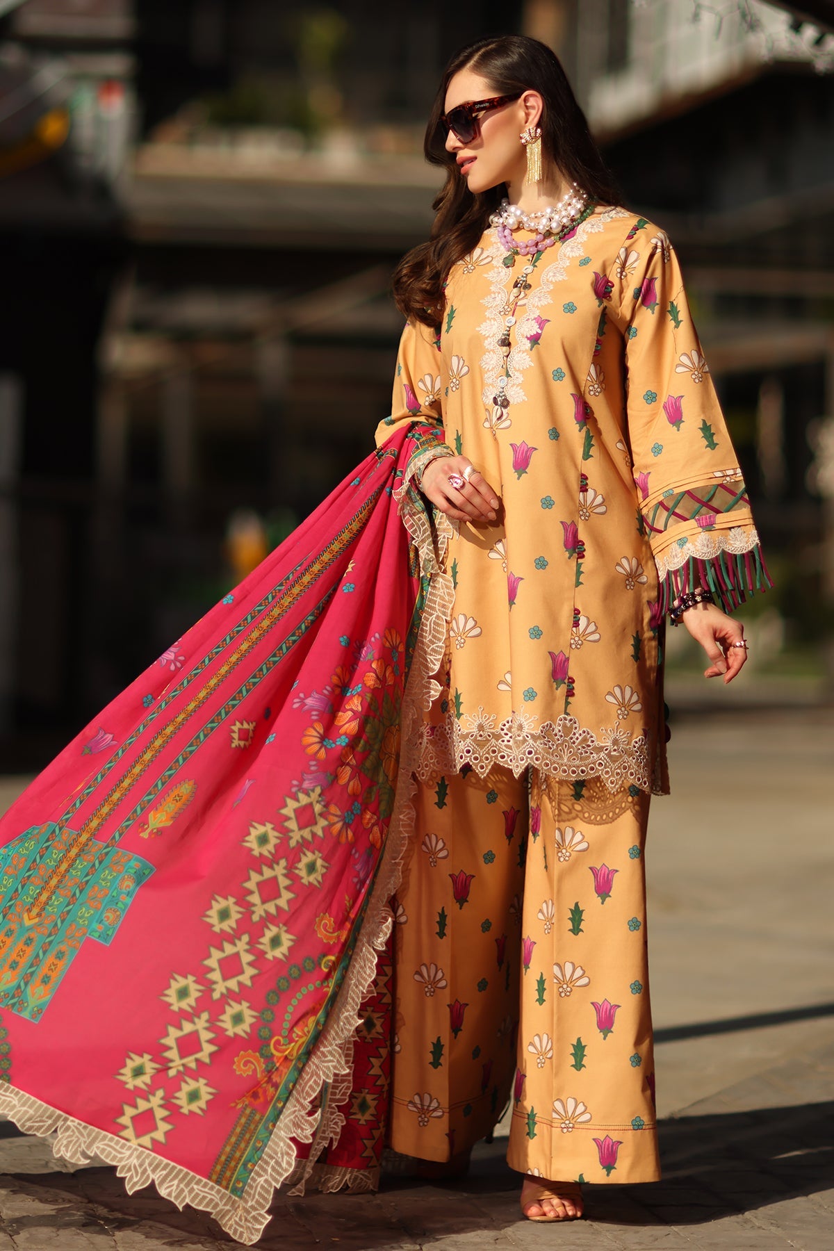 Charizma | Range Lawn | RN6-02 - Luxury Dress - available at Maria Faisal in UK and USA.