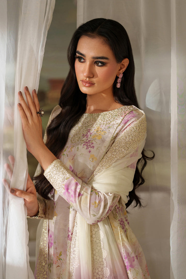 Iznik | Printed Formals | UE-544 - Formal Dress - available at Maria Faisal in UK and USA.