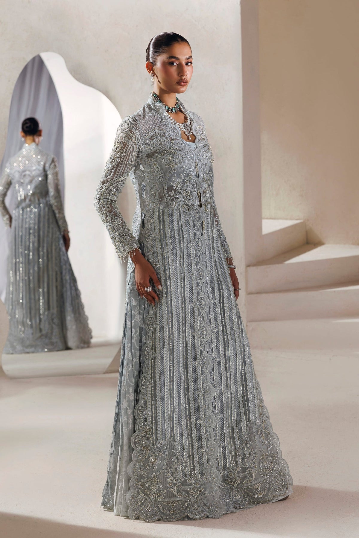 Akbar Aslam | Modern Muse 26 | Marisol - Formal Dress - available at Maria Faisal in UK and USA.