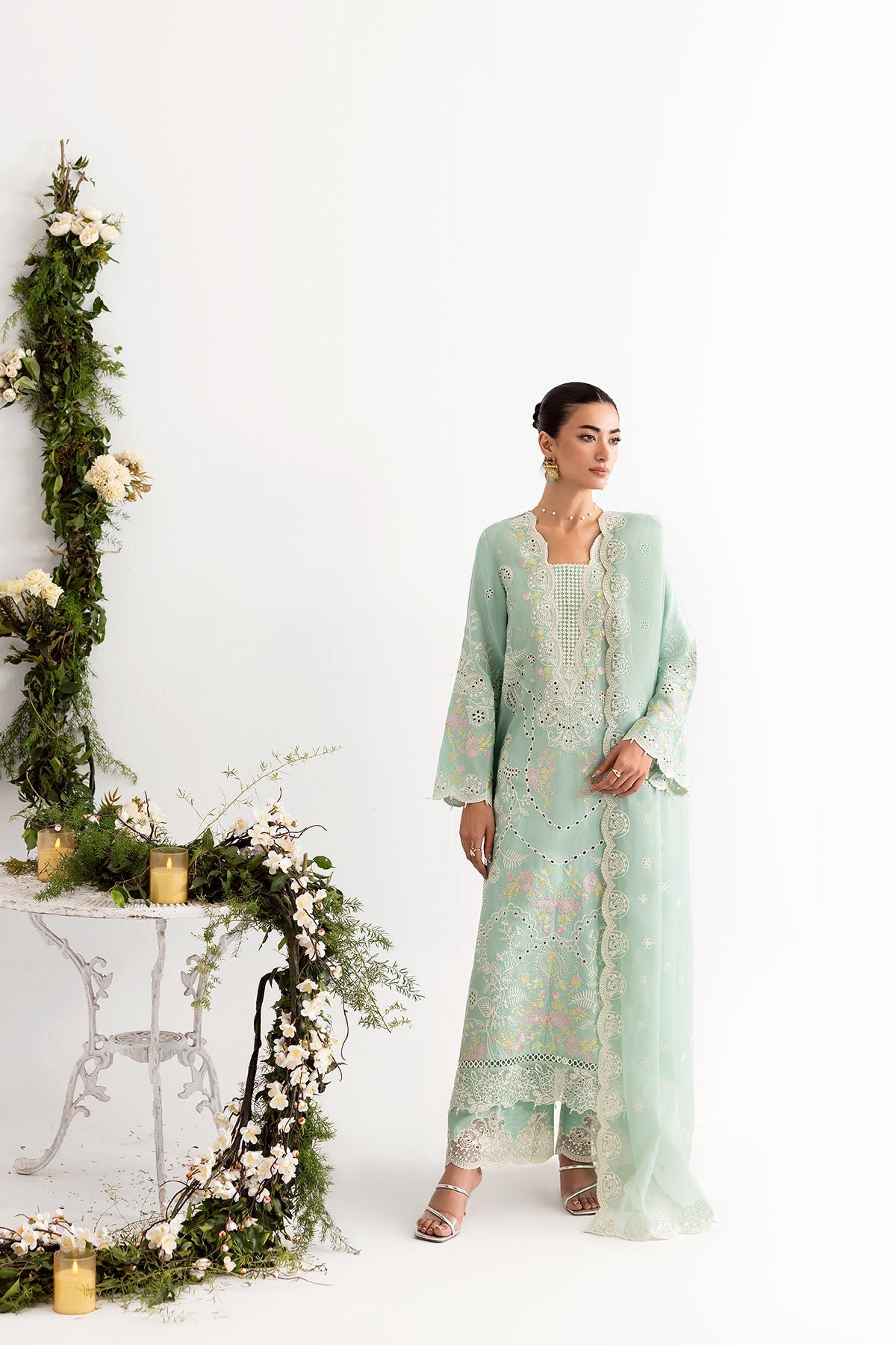 Enzo I Tu Es Aime I Menthe - Ladies Clothes - Maria Faisal
