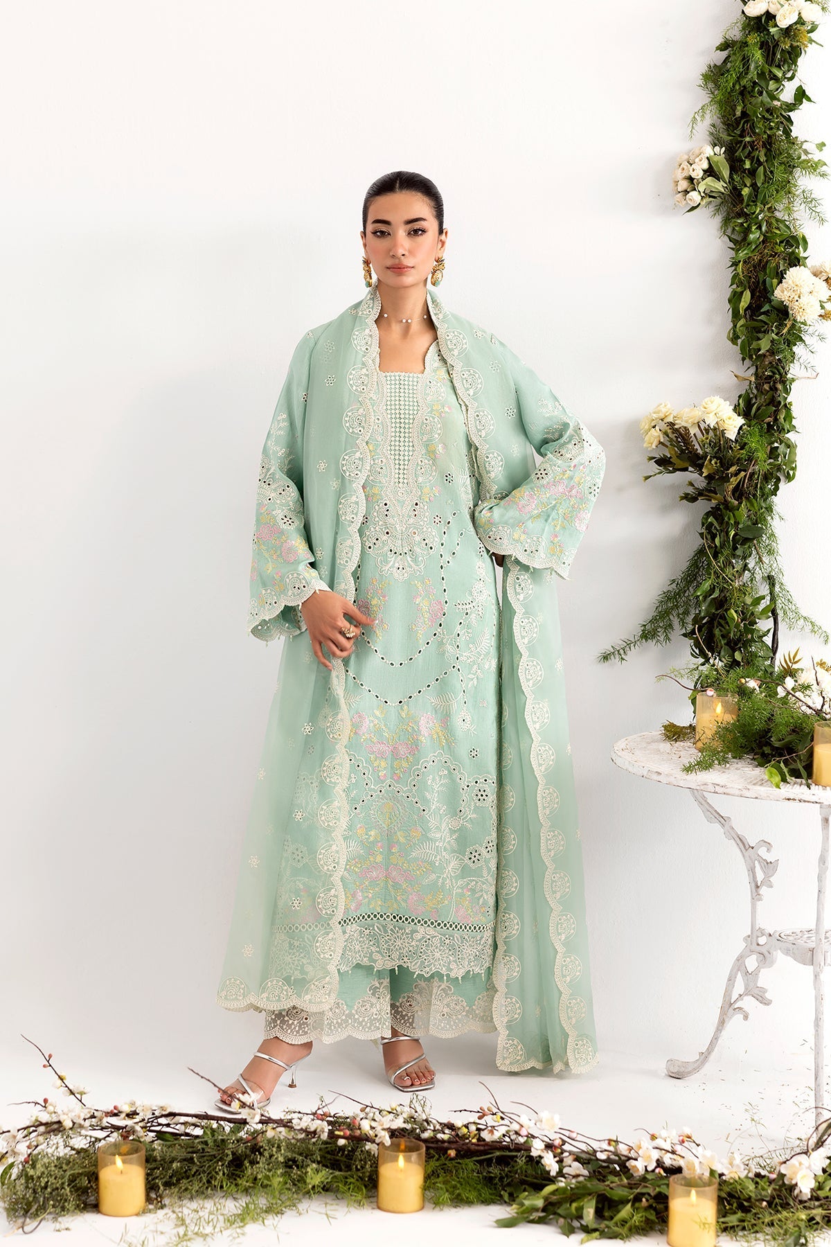 Enzo I Tu Es Aime I Menthe - Ladies Clothes - Maria Faisal
