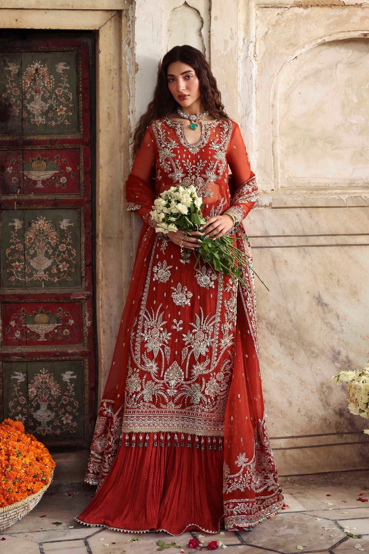 Akbar Aslam | Rang Mahal Formals | Zarbaft - Formal Dress - available at Maria Faisal in UK and USA.